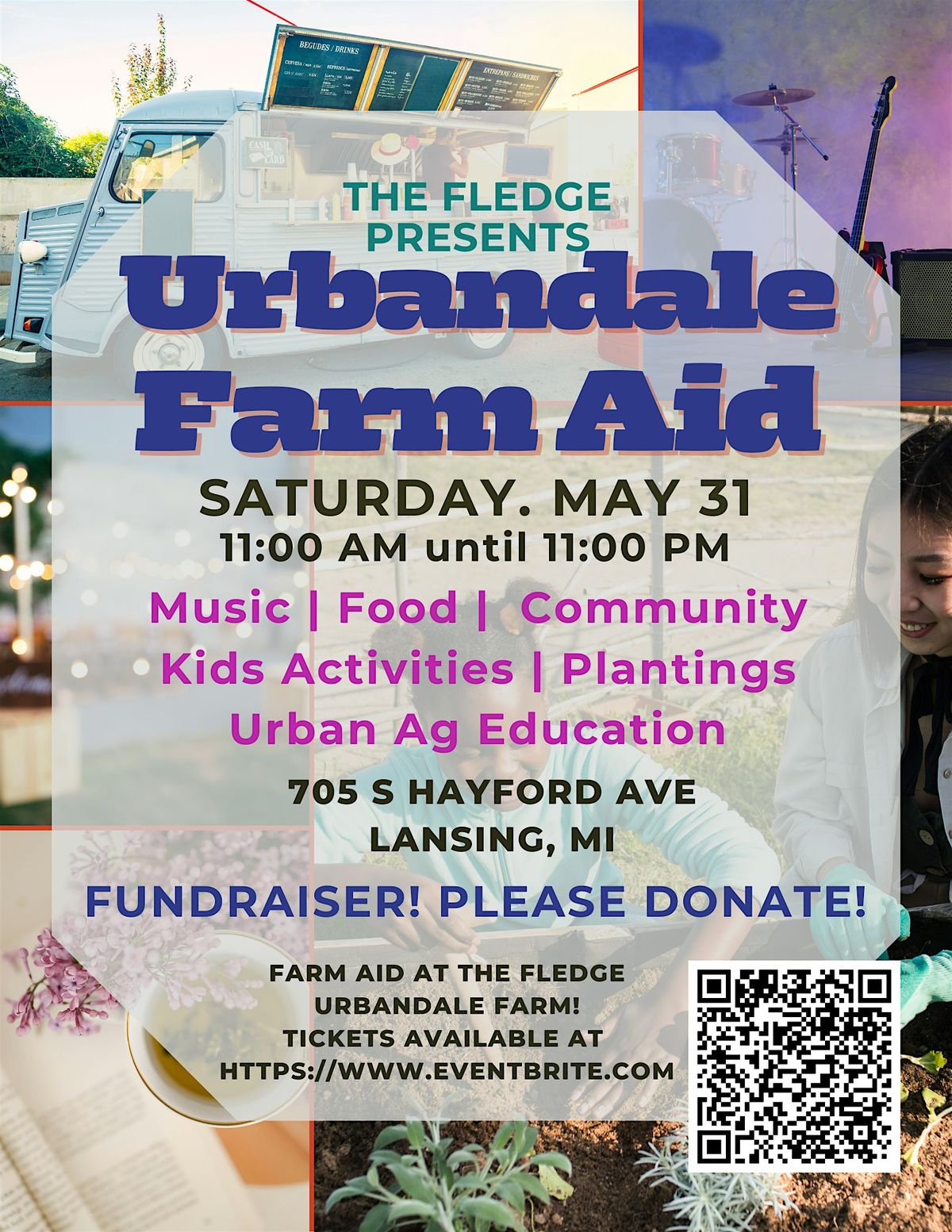Farm Aid at the Fledge Urbandale Farm!, 31 May | Event in Lansing | AllEvents
