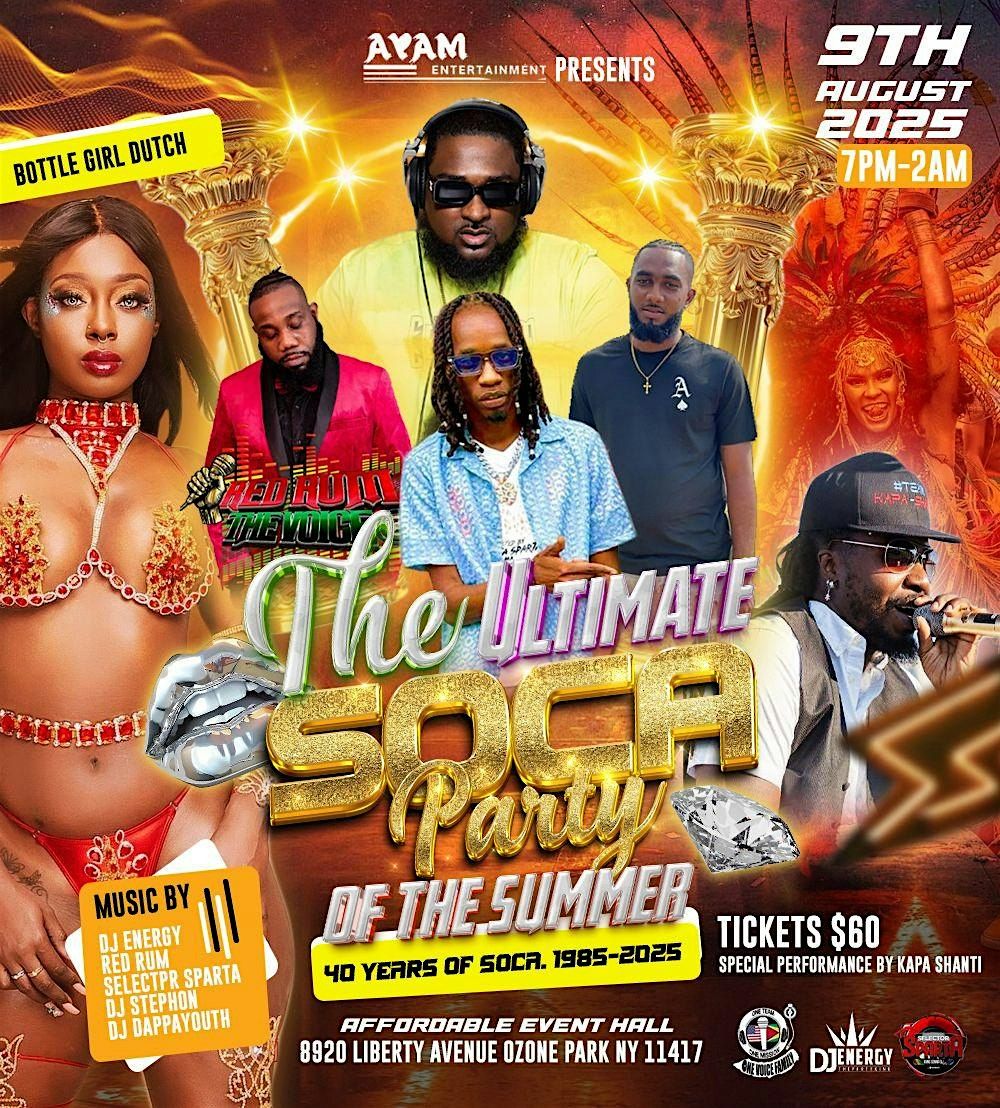 The Ultimate Soca Summer Party: 40 years of Soca. | Event in Queens | AllEvents