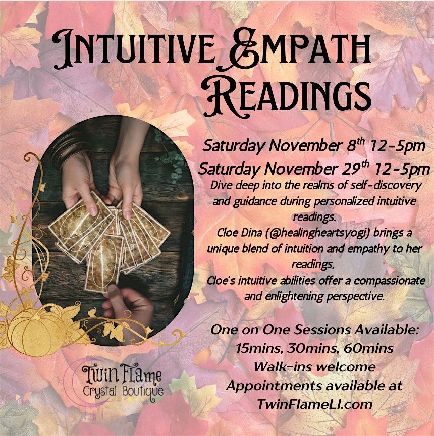 Intuitive Empath Readings with Cloe Dina, 29 November | Event in Bethpage | AllEvents