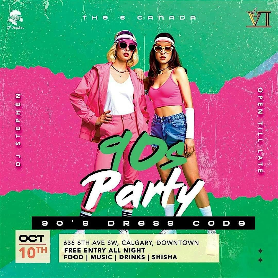 90s Party, 10 October | Event in Calgary | AllEvents