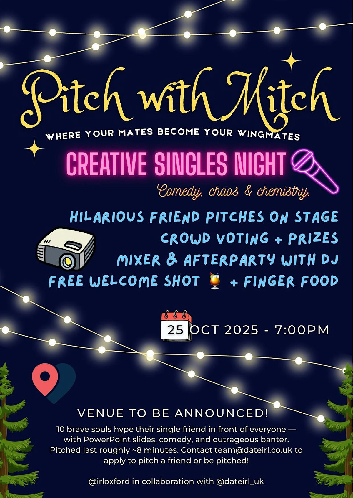 Pitch with Mitch: Where Your Mates Become Your Wingmates, 24 January | Event in Oxford | AllEvents