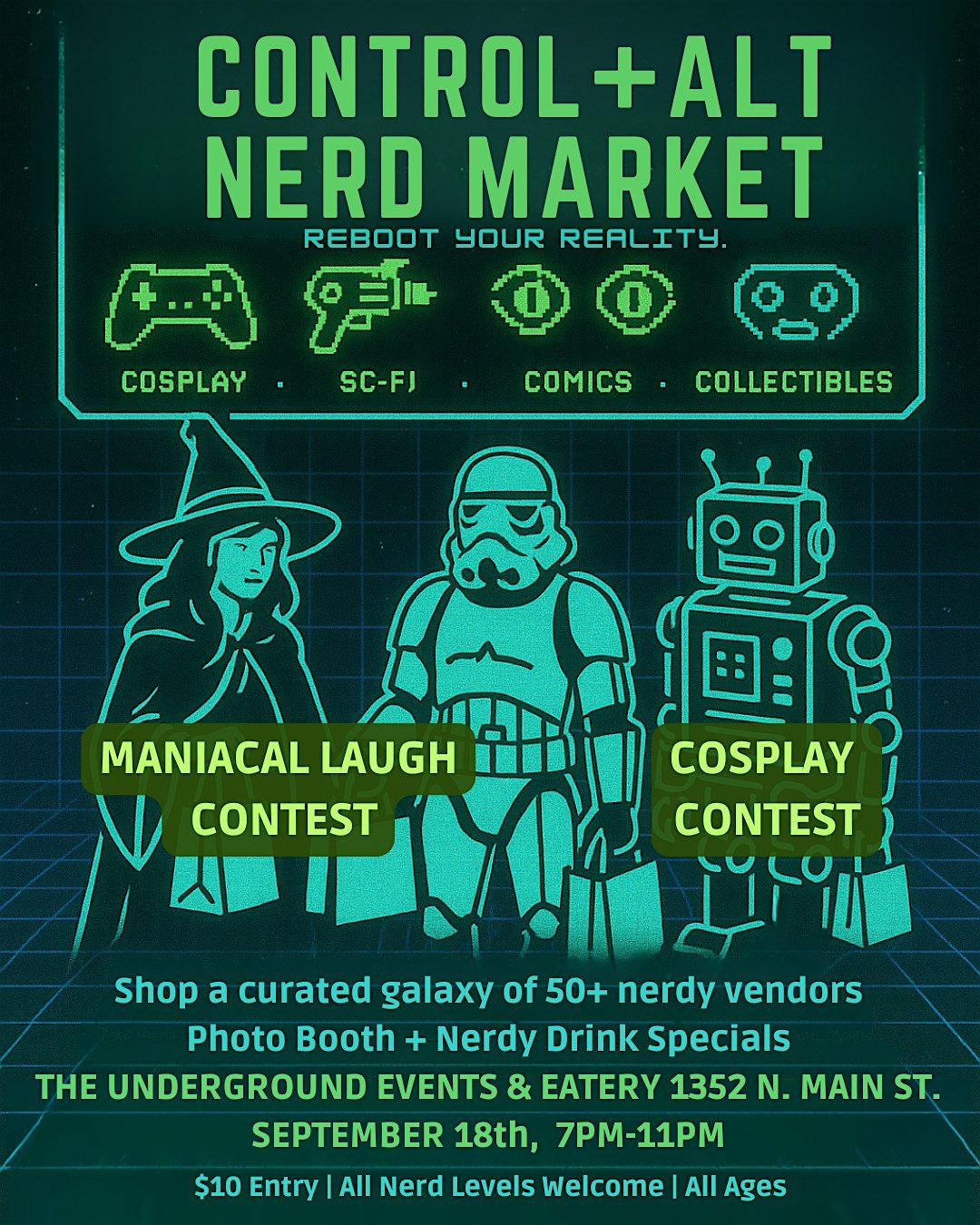 CONTROL+ALT+NERD Market, 18 September | Event in Jacksonville | AllEvents
