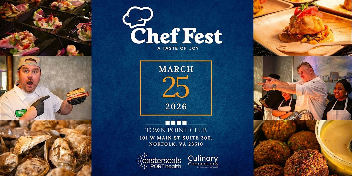 2026 Chef Fest: A Taste of Joy, 25 March | Event in Norfolk | AllEvents