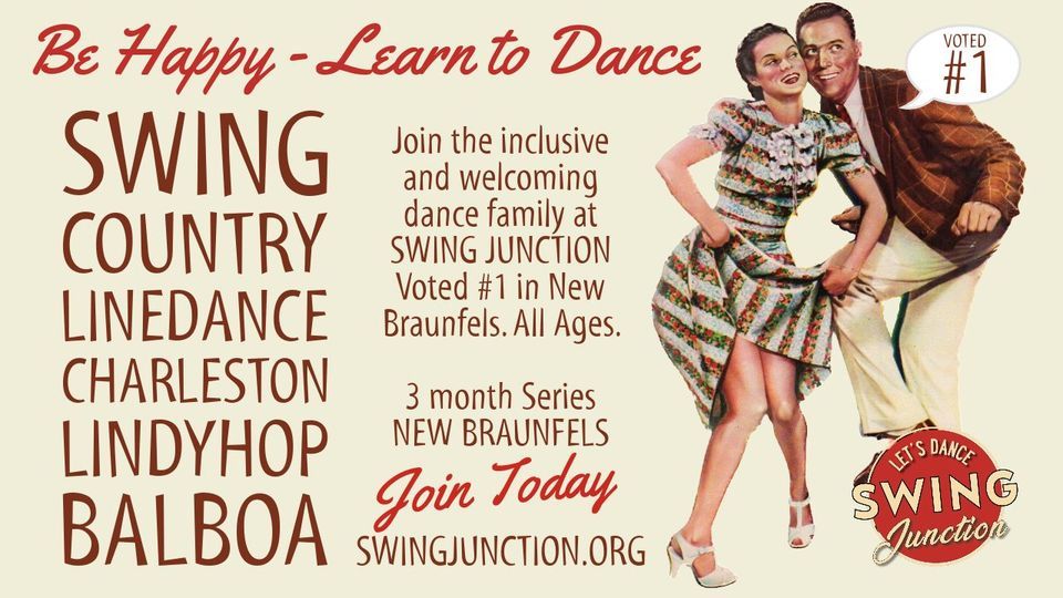 Be Happy! Learn to Swing Dance Tuesdays in New Braunfels, American