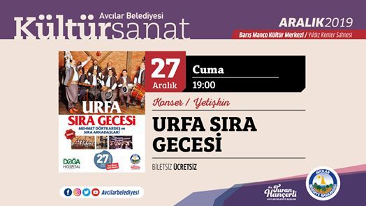 urfa sira gecesi avcilar belediyesi