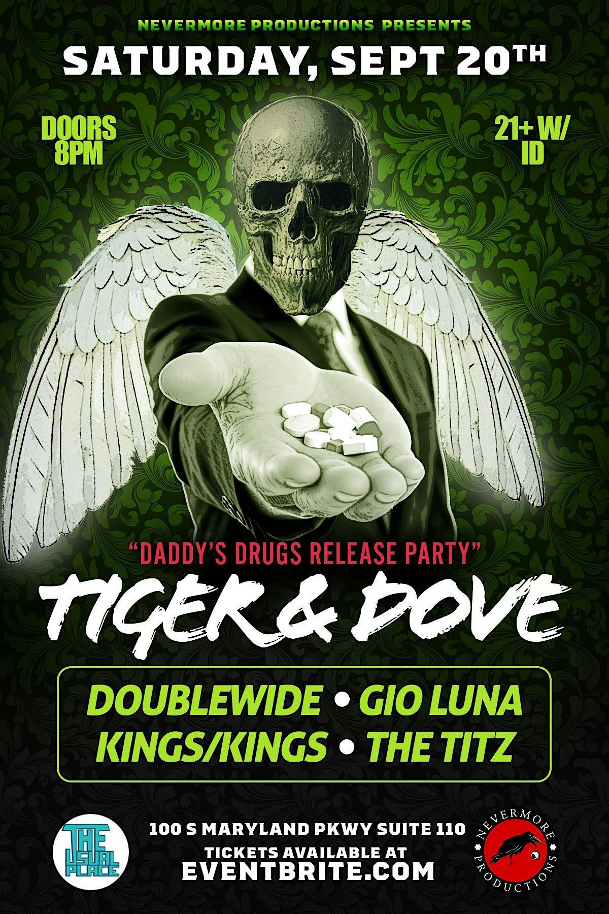 Tiger & Dove with Doublewide, Gio Luna, Kings/Kings, and The Titz, 20 September | Event in Las Vegas | AllEvents