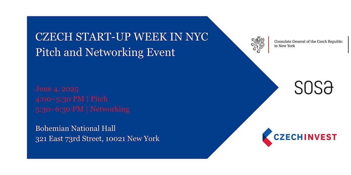 CZECH PITCH AND NETWORKING EVENT | Event in New York | AllEvents