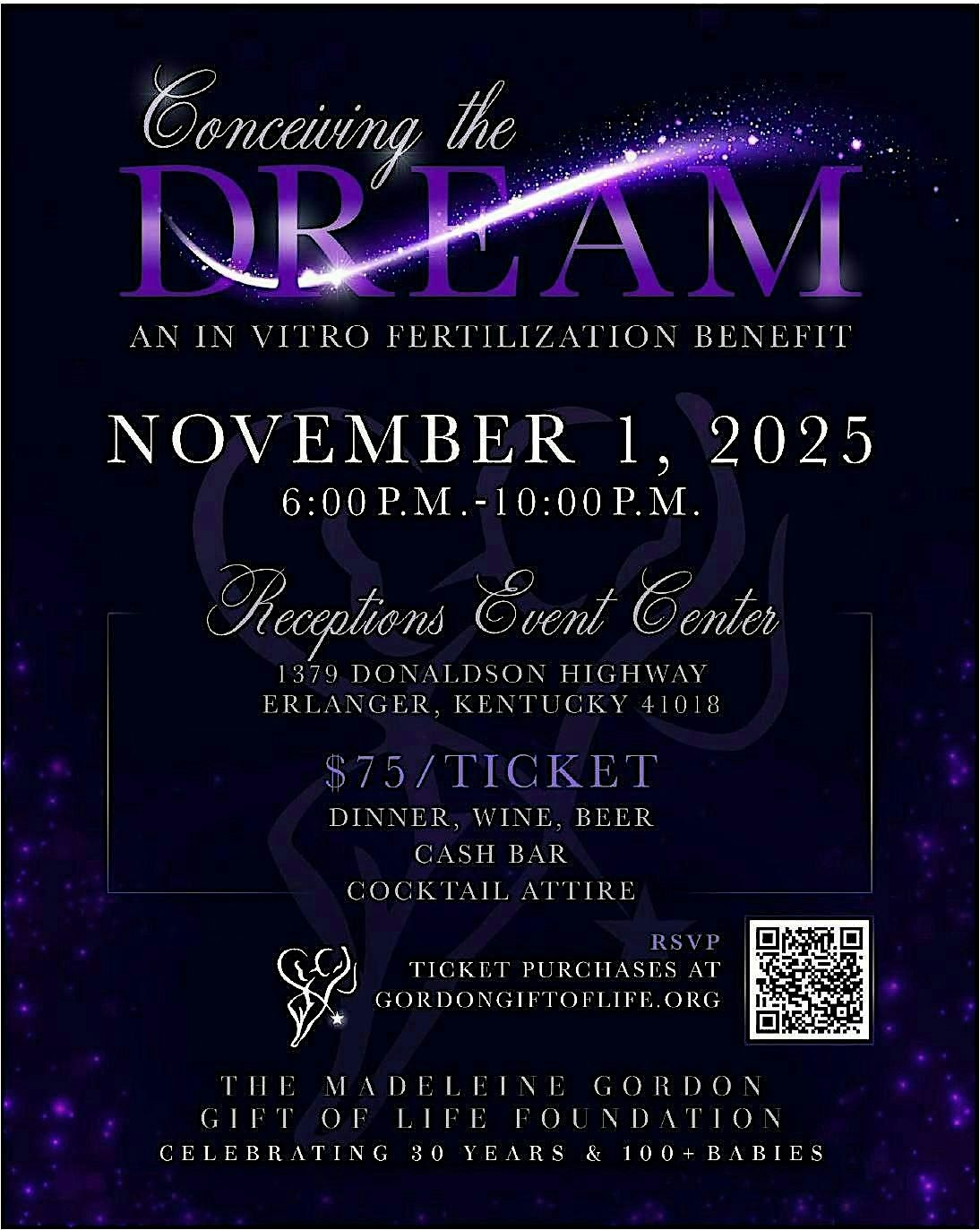 Conceiving The Dream - An IVF Benefit, 1 November | Event in Erlanger | AllEvents