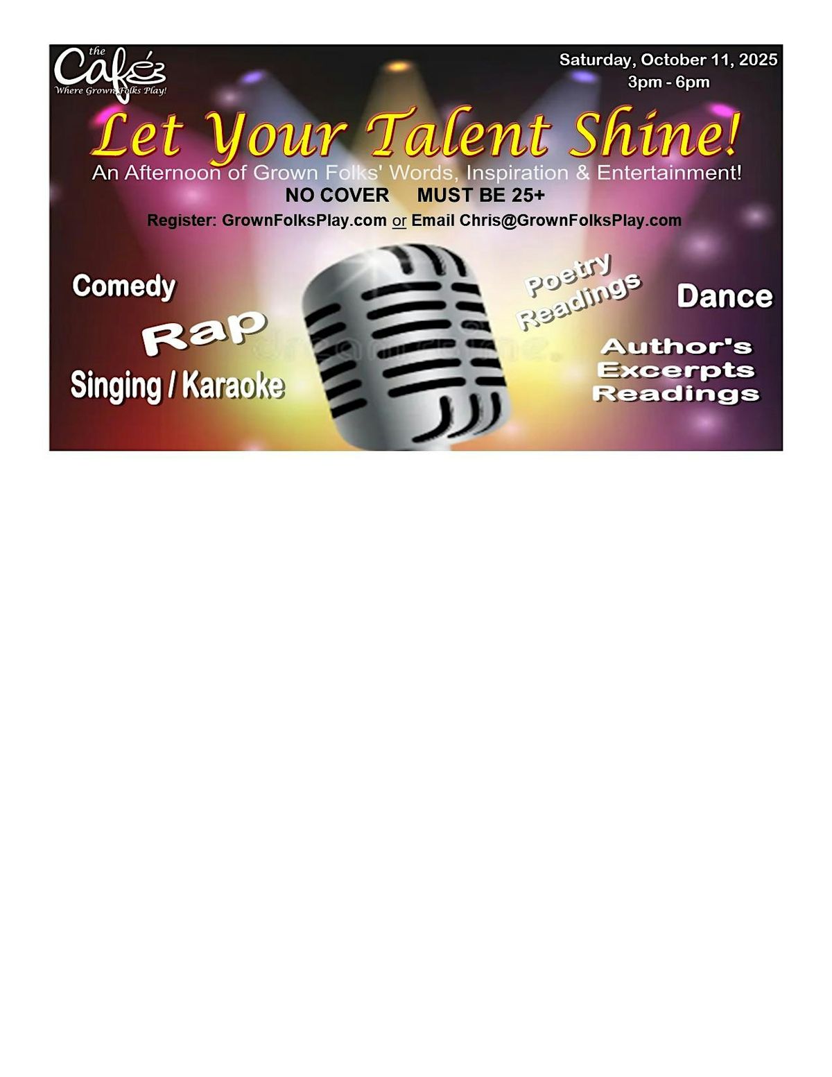 Let Your Talent Shine, 11 October | Event in Hazel Crest | AllEvents
