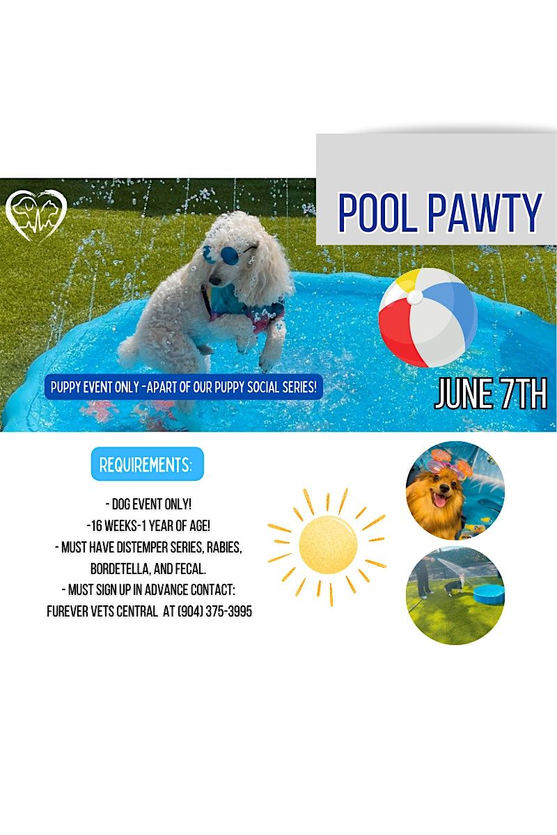 Puppy Social #3 - Pool Pawty Themed, 7 June | Event in Jacksonville | AllEvents