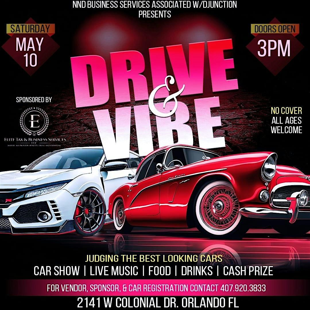 Drive & Vibe, 10 May | Event in Orlando | AllEvents