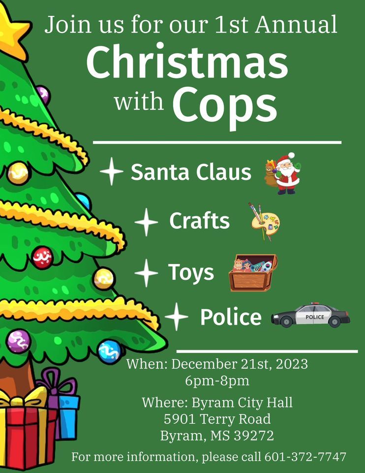 Christmas with Cops, Byram City Hall, Pearl, December 21 2025