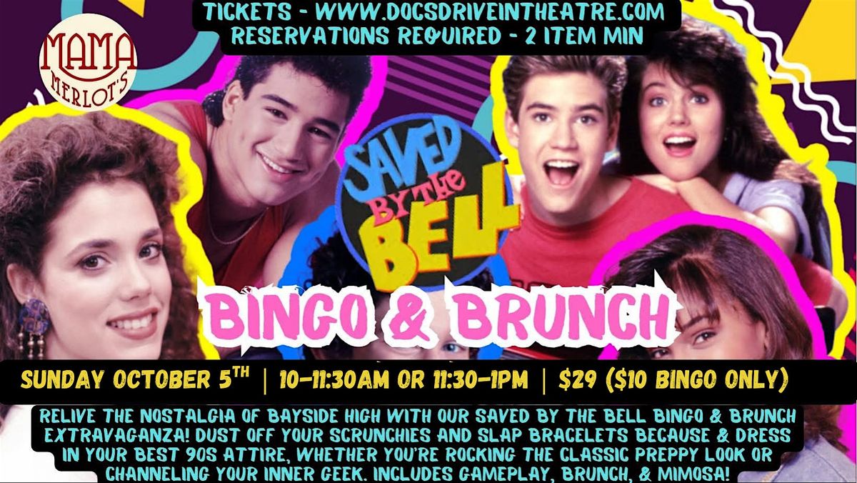 Saved by the Bell Bingo & Brunch at the Speakeasy, 5 October | Event in Buda | AllEvents