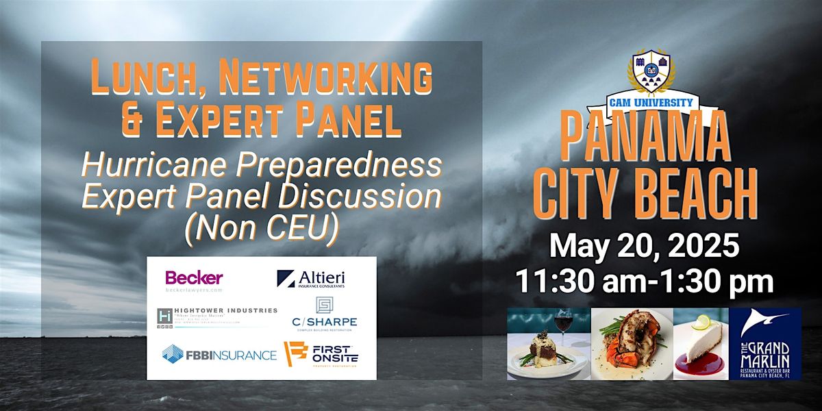 CAM U Panama City Beach Complimentary Lunch and Expert Panel Discussion, 20 May | Event in Panama City Beach
