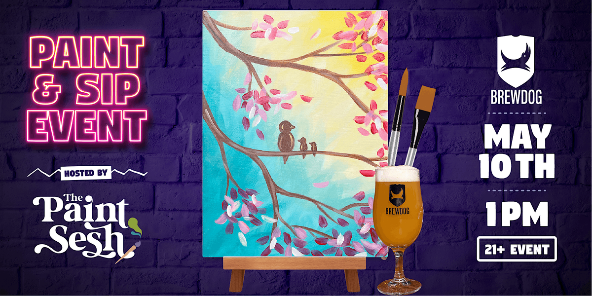 Mothers Day Paint & Sip Event in Cincinnati, OH – “Birds of a Feather", 10 May | Event in Cincinnati