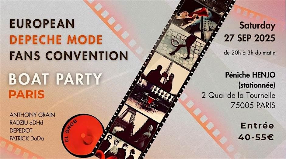 EUROPEAN DEPECHE MODE FANS CONVENTION BOAT PARTY PARIS, 27 September | Event in Paris | AllEvents
