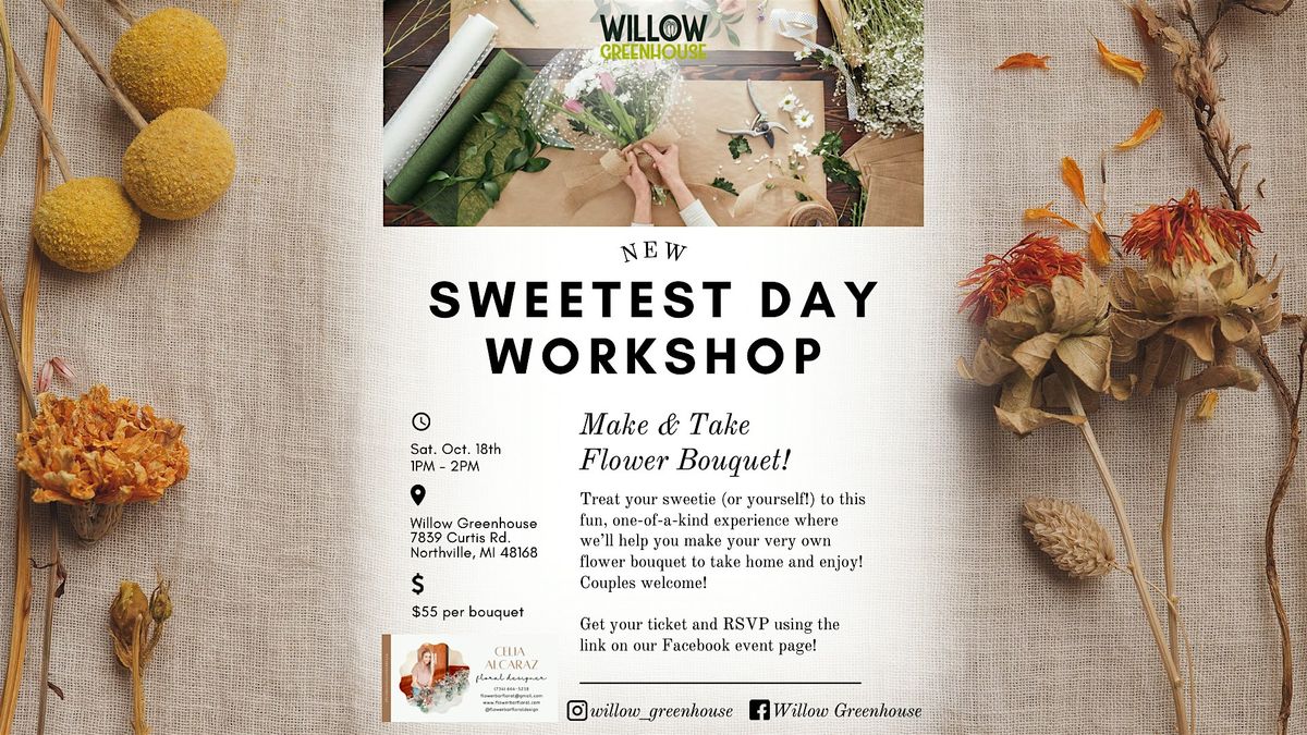 Sweetest Day Bouquet Making Workshop, 18 October | Event in Northville | AllEvents