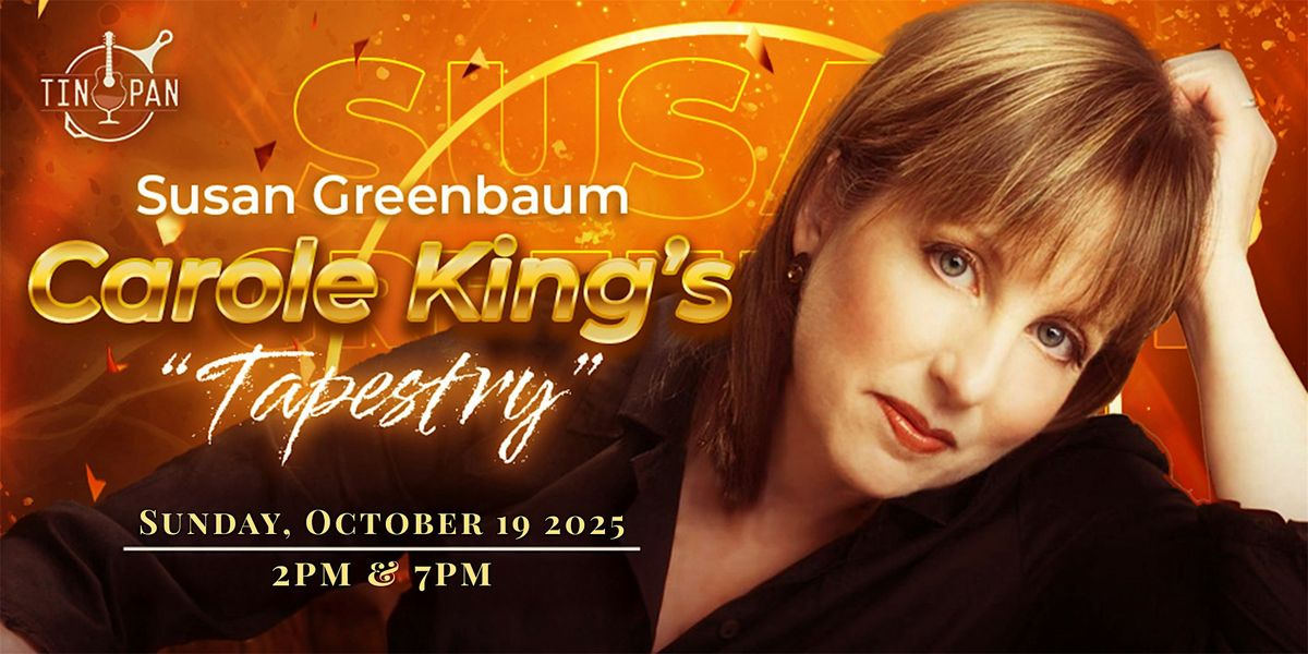 Susan Greenbaum – Carole King’s “Tapestry”, 19 October | Event in Richmond | AllEvents