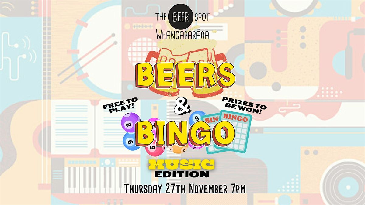 Beers & Bingo - Music Edition!, 27 November | Event in Auckland | AllEvents