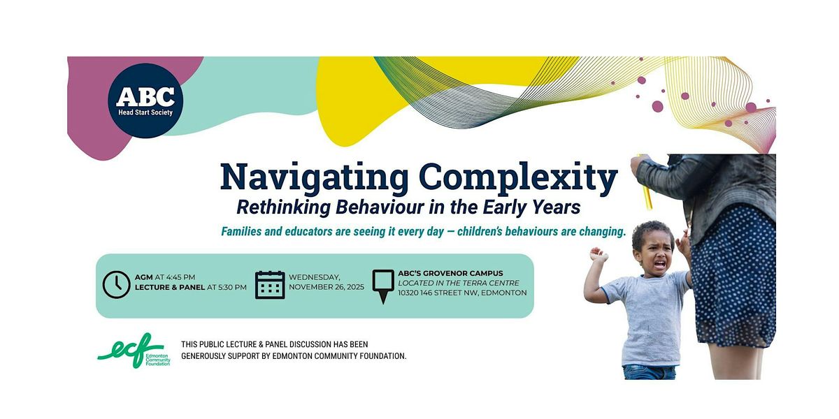 Navigating Complexity: Rethinking Behaviour in the Early Years, 26 November | Event in Edmonton | AllEvents