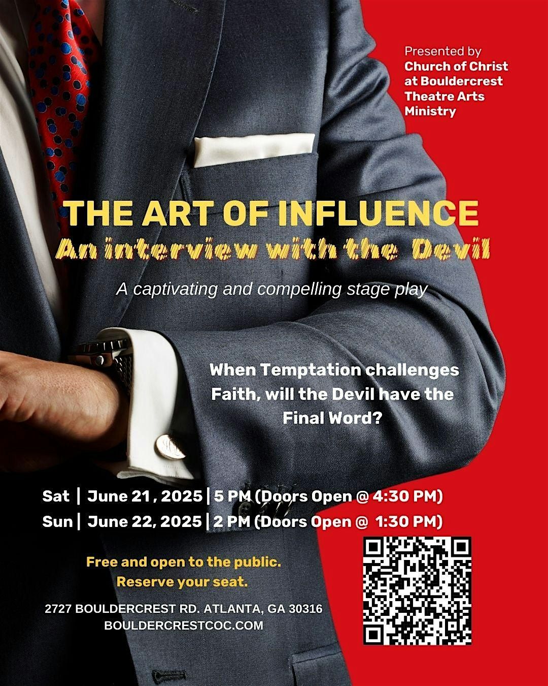 Copy of The Art of Influence:  An Interview with the Devil, 22 June | Event in Atlanta | AllEvents
