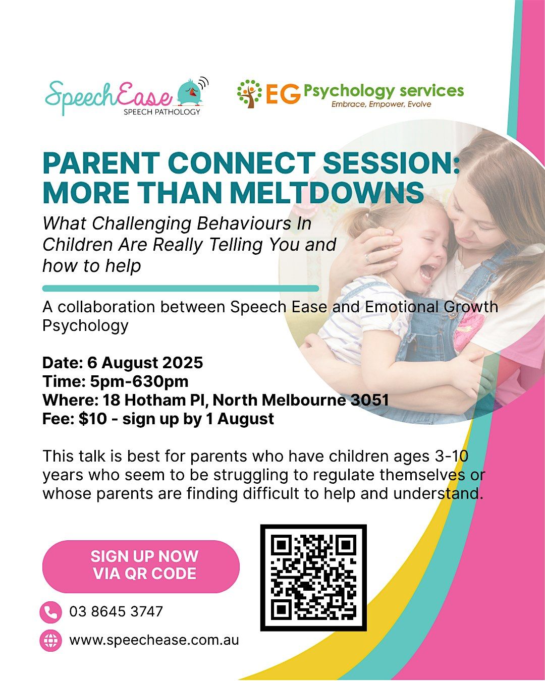 More Than Meltdowns: What Challenging Behaviours Are Really Telling You, 6 August | Event in North Melbourne