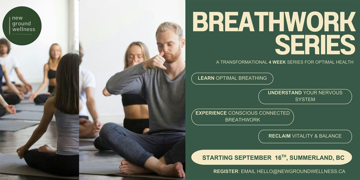 BREATHWORK SERIES for Optimal Health & Wellbeing, 16 September | Event in Summerland | AllEvents