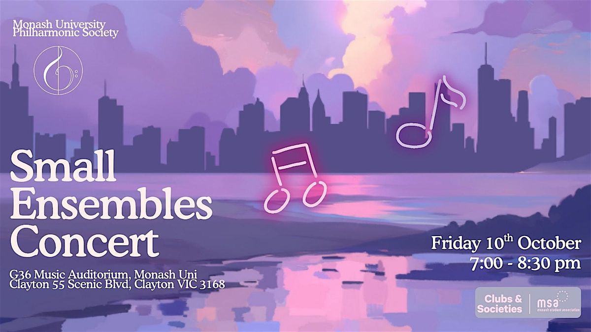 2025 Semester 2 Small Ensembles Concert, 10 October | Event in Clayton | AllEvents