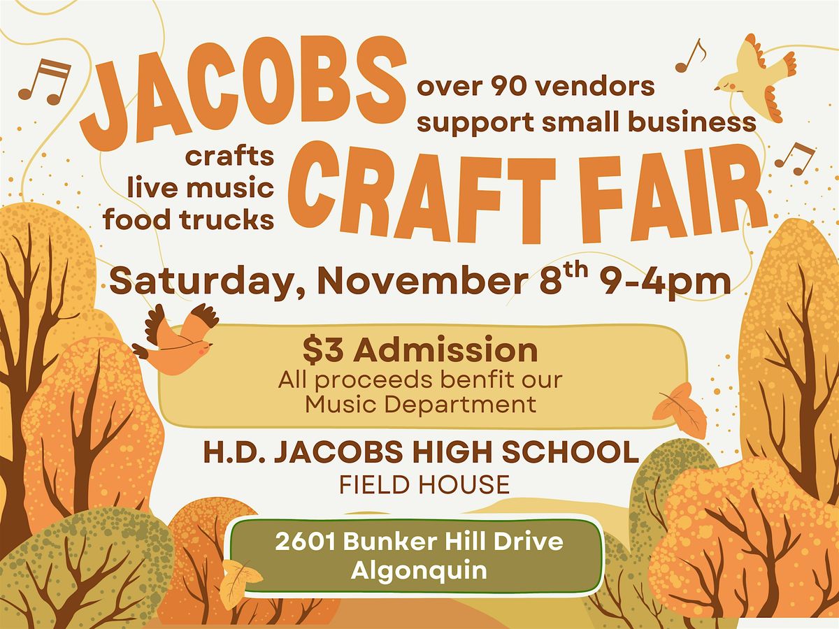 Jacobs High School Craft Fair 2025, 8 November | Event in Algonquin | AllEvents