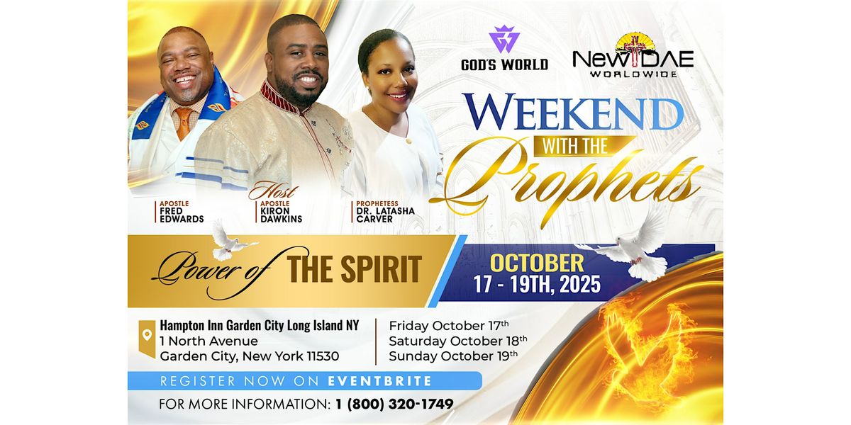Weekend with the Prophets, 17 October | Event in Garden City | AllEvents