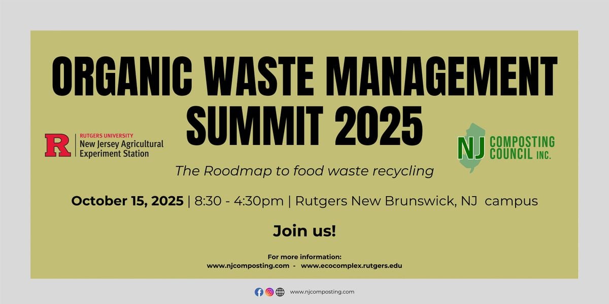 Organics Waste Management Summit 2025, 15 October | Event in New Brunswick | AllEvents