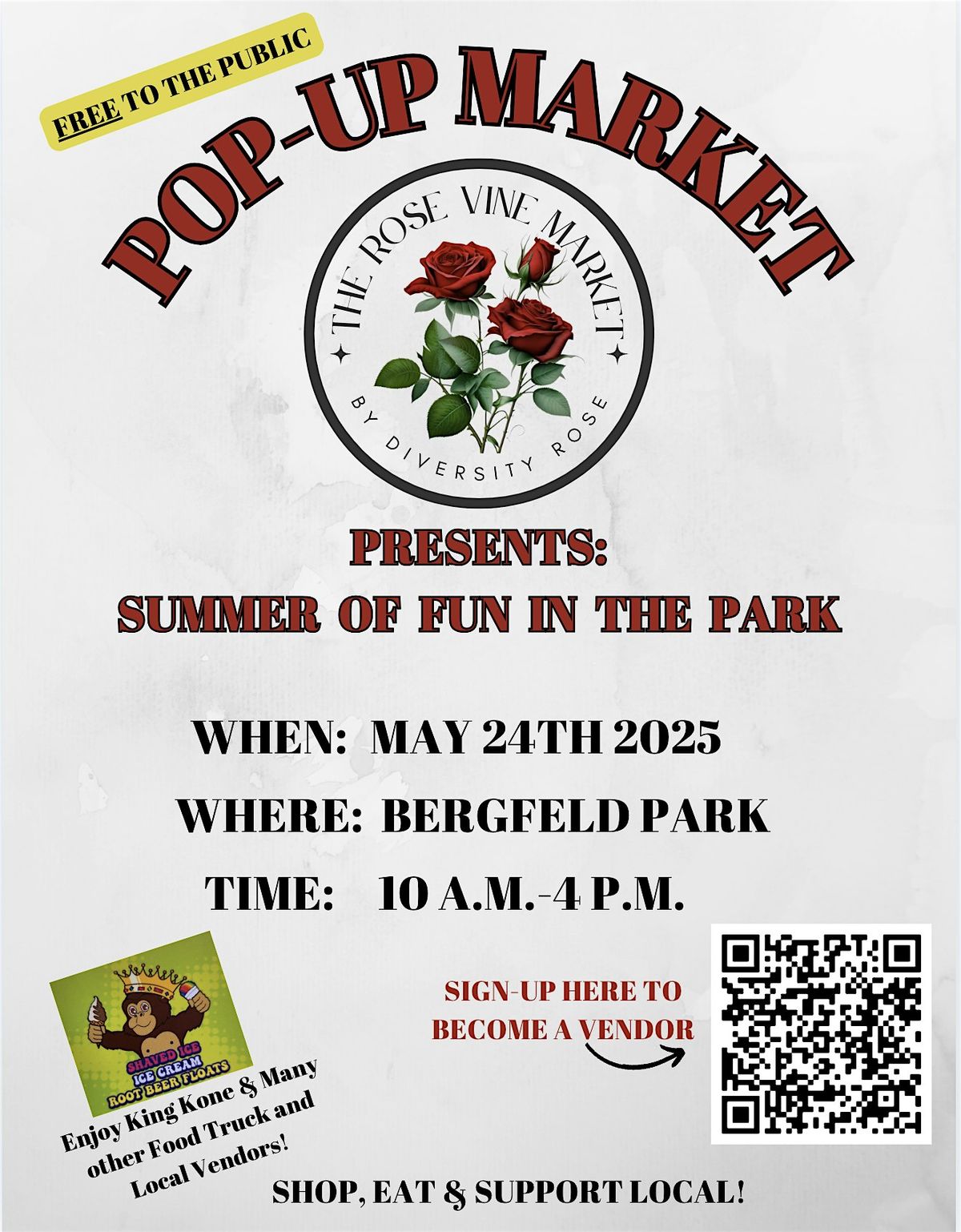 POP-UP MARKET: SUMMER OF FUN IN THE PARK, 24 May | Event in Tyler | AllEvents