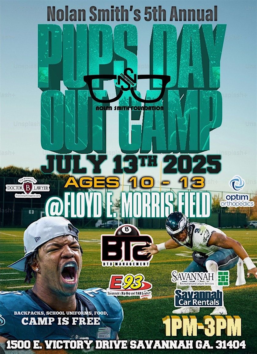 5th Annual Nolan Smith Pups Day Out Camp, 13 July | Event in Savannah | AllEvents
