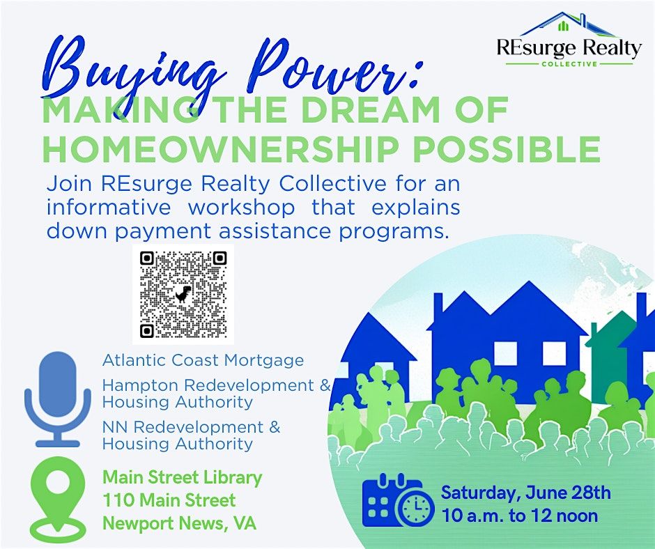 Buying Power: Downpayment assistance programs explained, 28 June | Event in Newport News | AllEvents