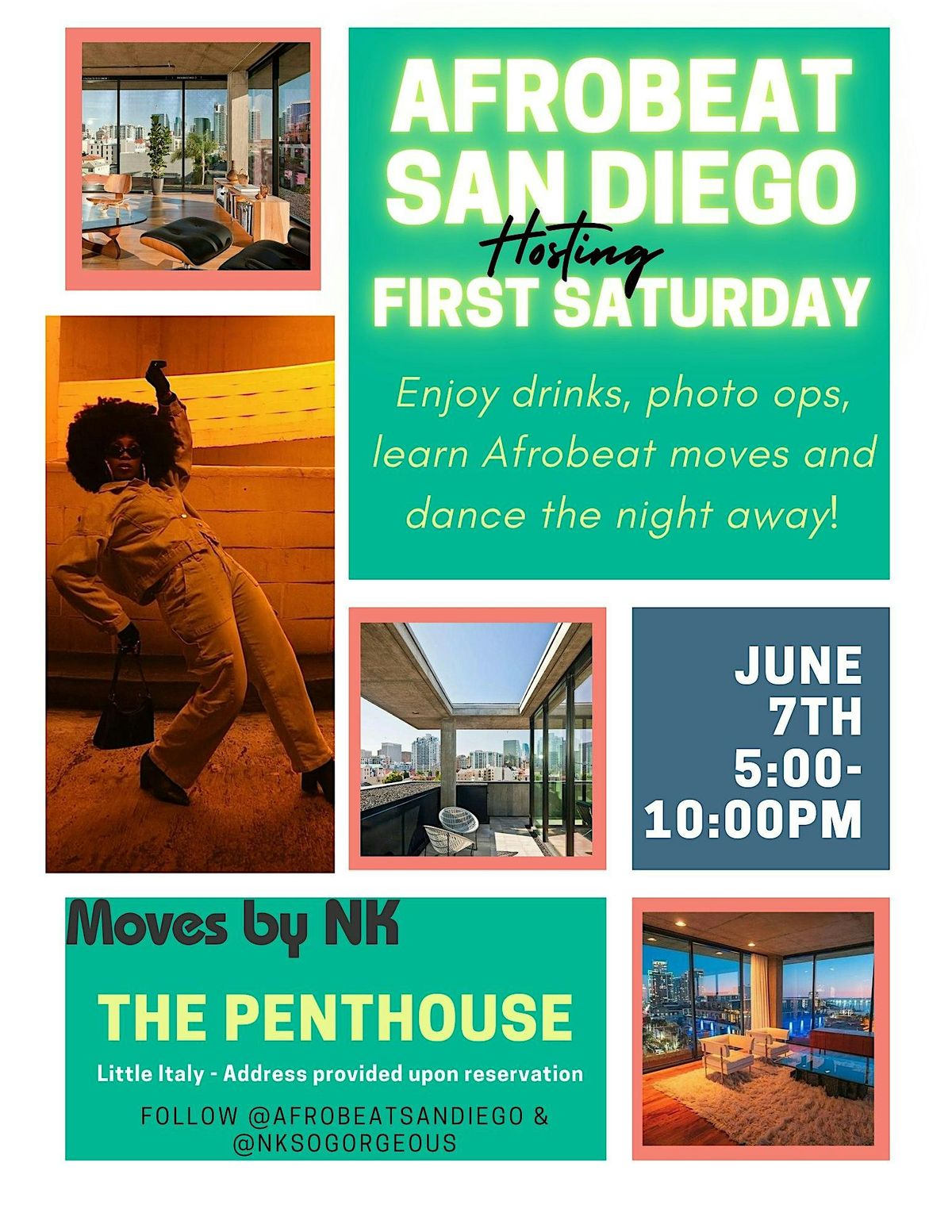FIRST SATURDAYS  w/ Afrobeat San Diego: Dance Social, 7 June | Event in San Diego | AllEvents