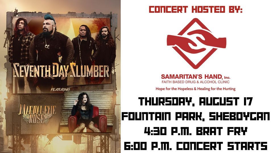 Seventh Day Slumber featuring Magdalene Rose, Fountain Park Sheboygan