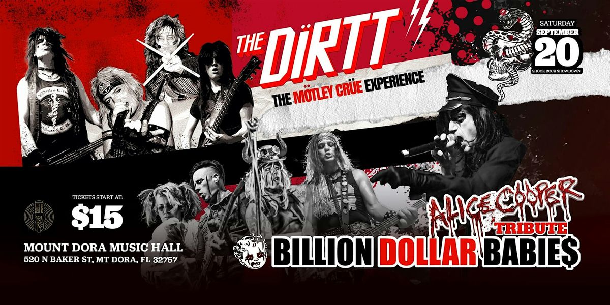 8PM SHOW SHOCKROCK SHOWDOWN THE DIRTT WITH BILLION DOLLAR BABIES, 20 September | Event in Mount Dora | AllEvents