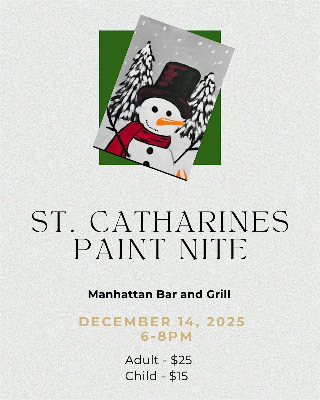 St. Catharines Paint Nite, 14 December | Event in St. Catharines | AllEvents