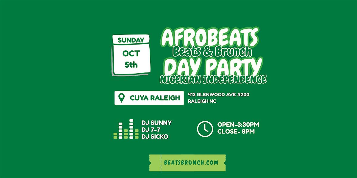 Afrobeats Day Party - Nigerian Independence | Event in Raleigh | AllEvents