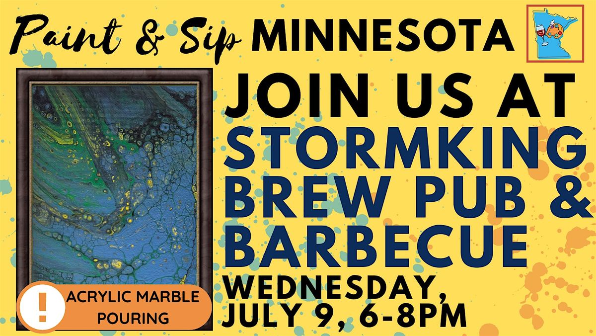 July 9 Paint & Sip at StormKing Brewpub & Barbecue, 9 July | Event in Minneapolis | AllEvents