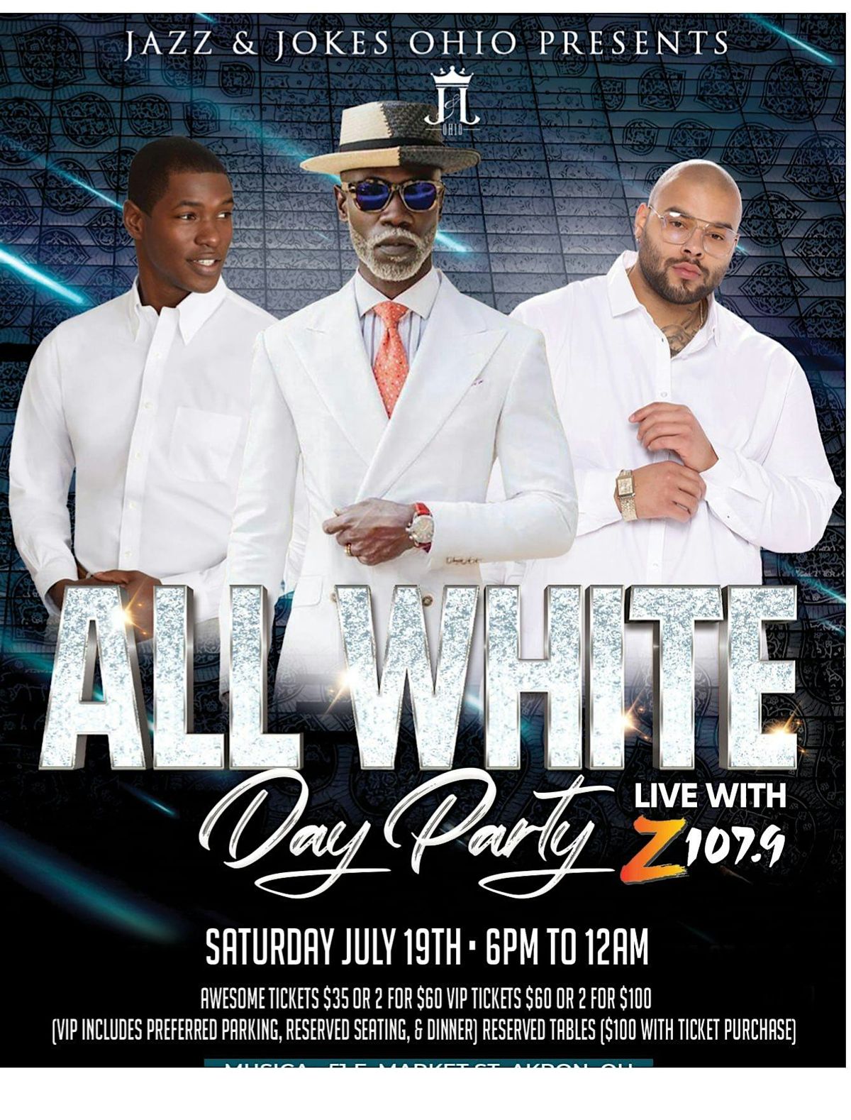 Jazz & Jokes Ohio's All Ohio "All White" DAY PARTY #TentParty25, 19 July | Event in Akron | AllEvents