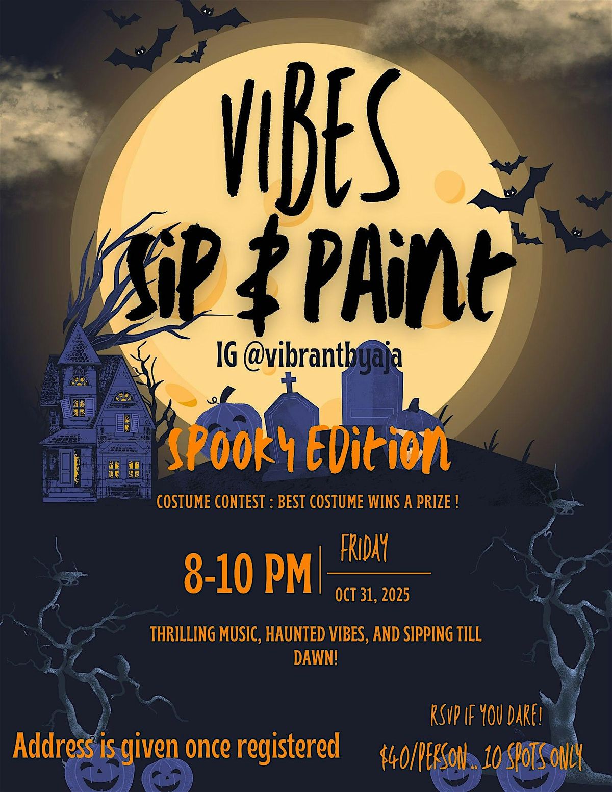 Vibes Sip & Paint, 31 October | Event in Marietta | AllEvents