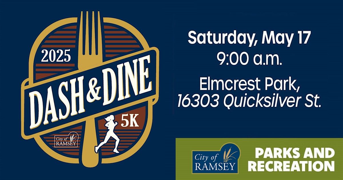 Dash and Dine 5K, 17 May | Event in Ramsey | AllEvents