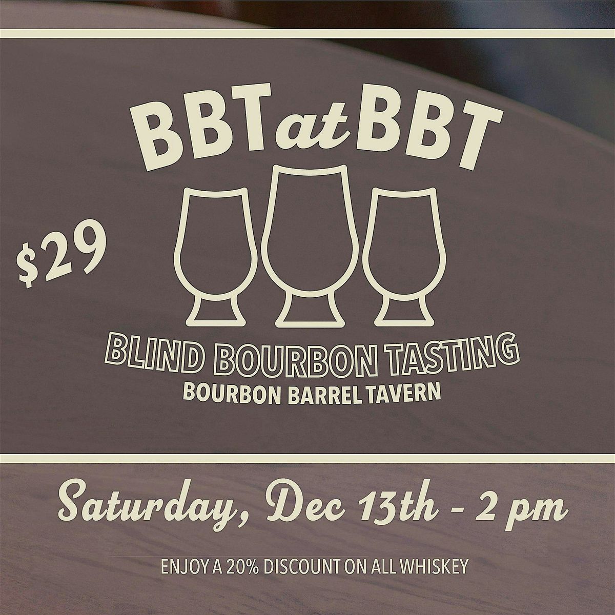 Blind Bourbon Tasting at Bourbon Barrel Tavern - Dec 13th 2025 | Event in Elizabethtown | AllEvents