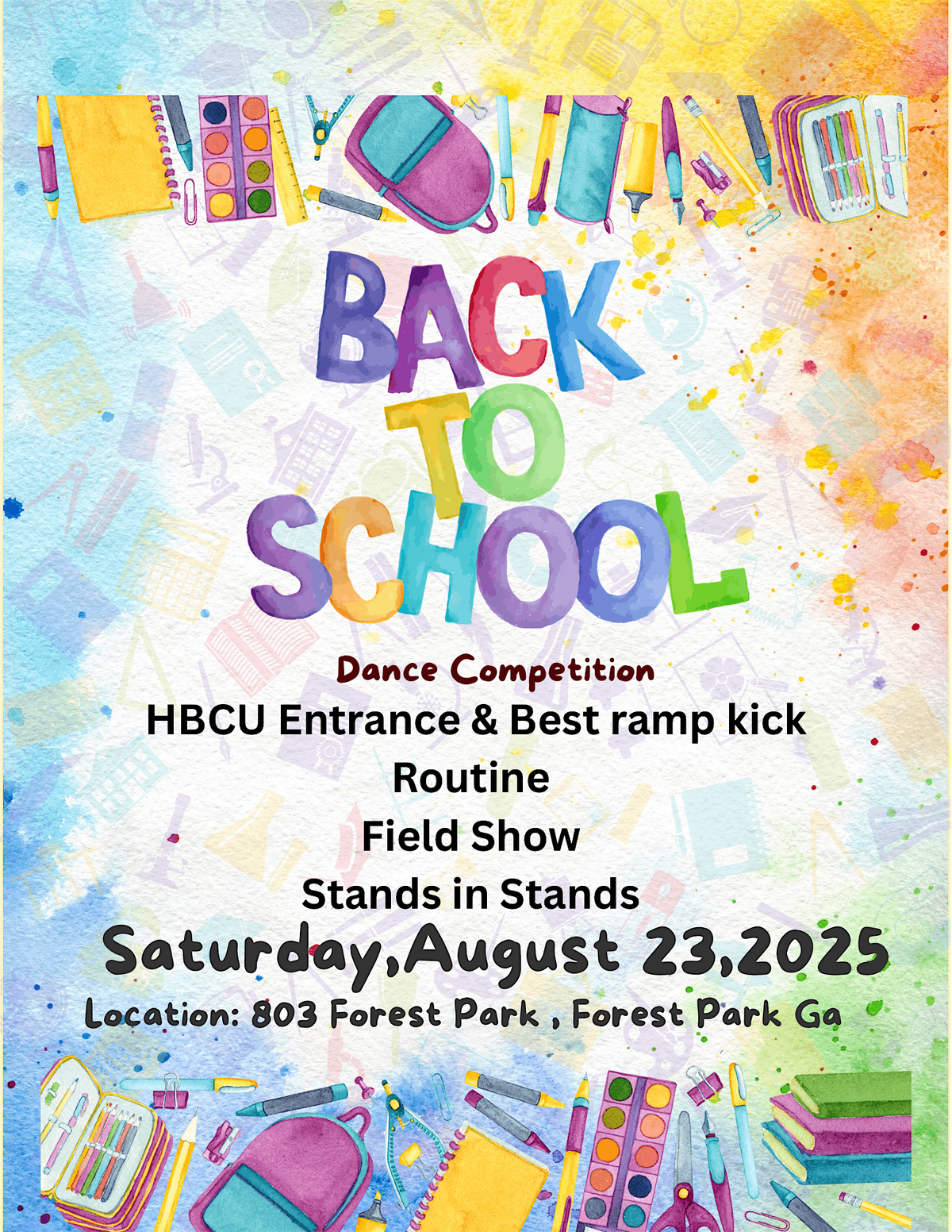 Back2School Dance Competition August 23,2025, 23 August | Event in Forest Park | AllEvents