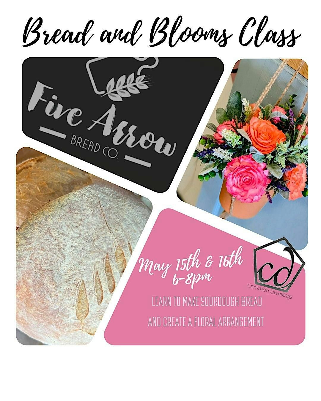 Bread and Blooms: Beginner Class, 15 May | Event in Cave Springs | AllEvents