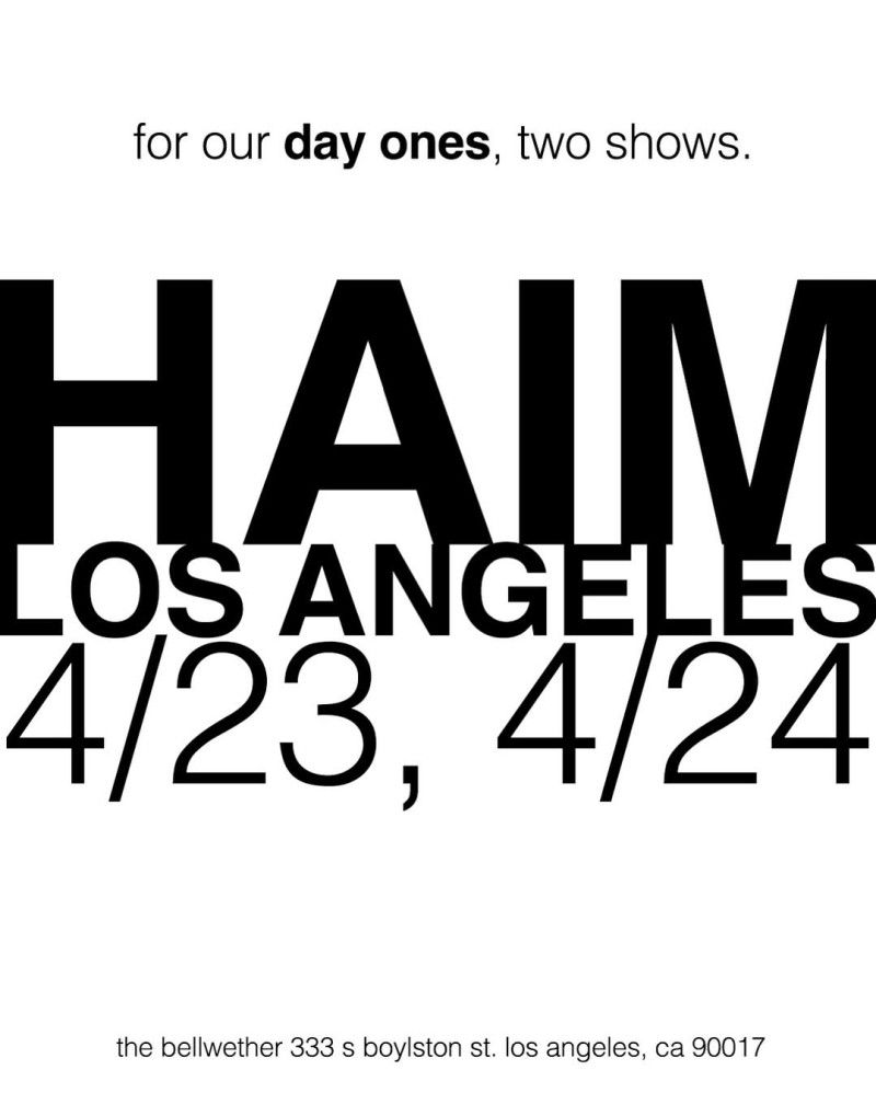 Haim, 10 October | Event in Santa Barbara | AllEvents