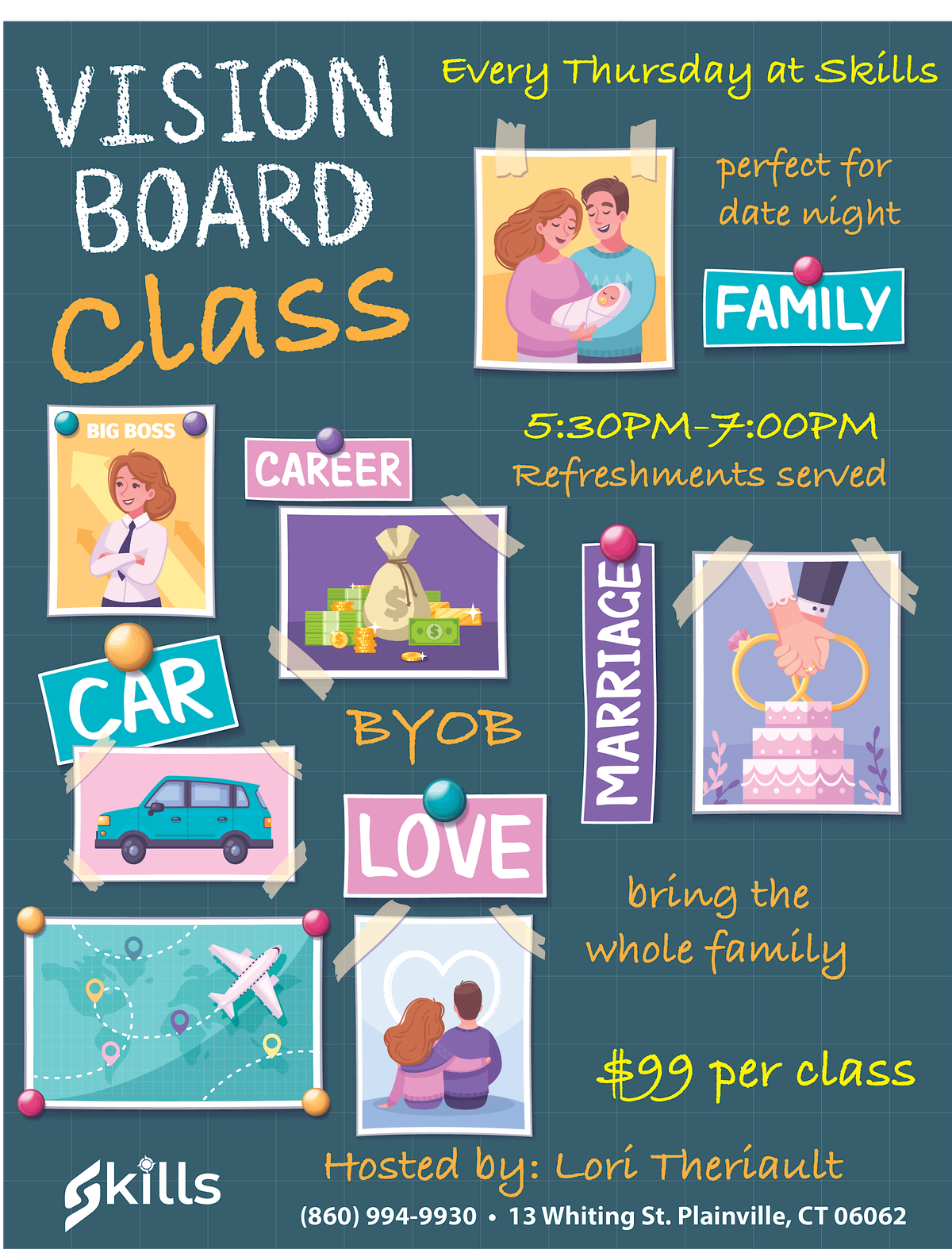 Vision Board Class With Lori and Ada | Event in Plainville | AllEvents