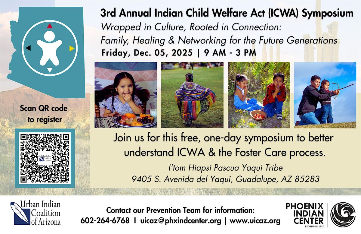 3rd Annual Indian Child Welfare Act (ICWA) Symposium, 5 December | Event in Guadalupe | AllEvents