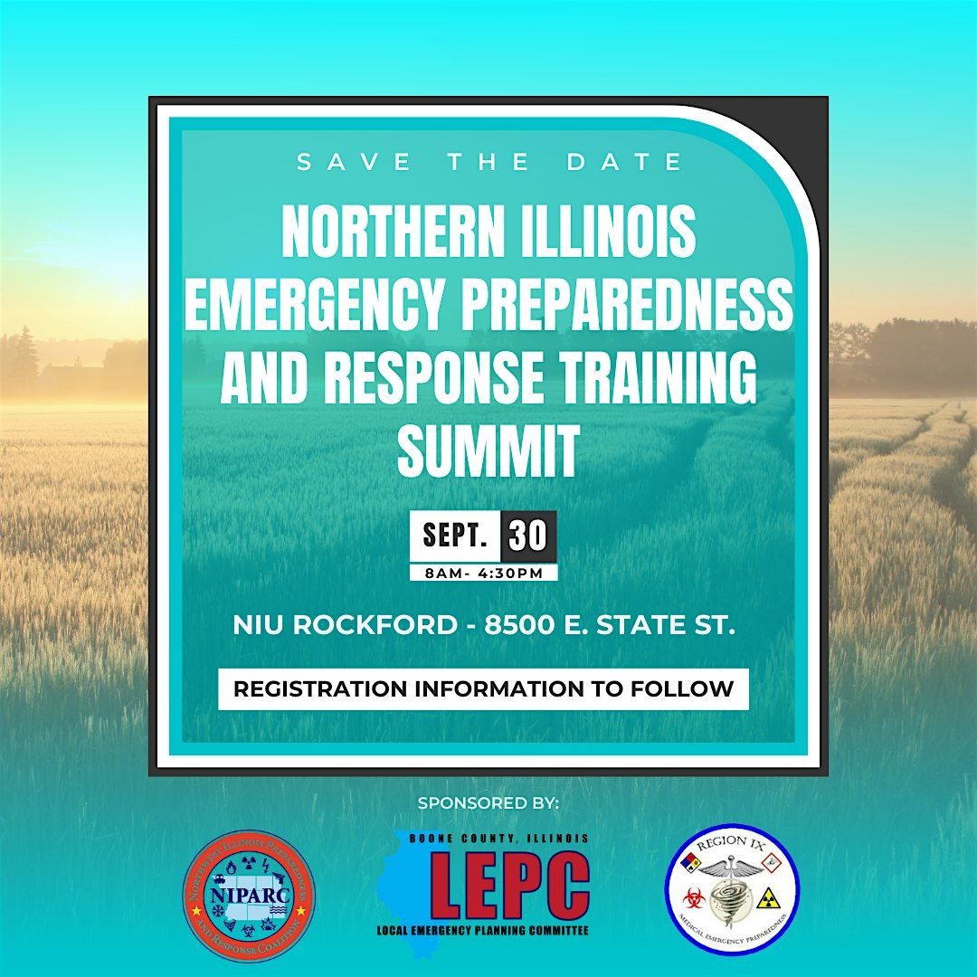 Northern Illinois Emergency Preparedness & Response Training Summit, 30 September | Event in Rockford